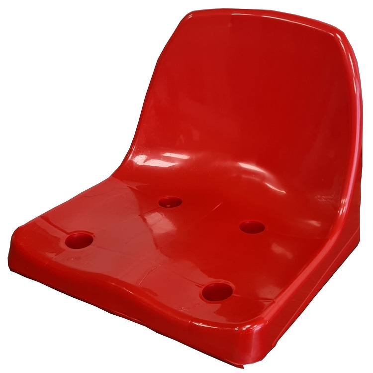 sırtlıklı stadyum koltuğu kırmızı